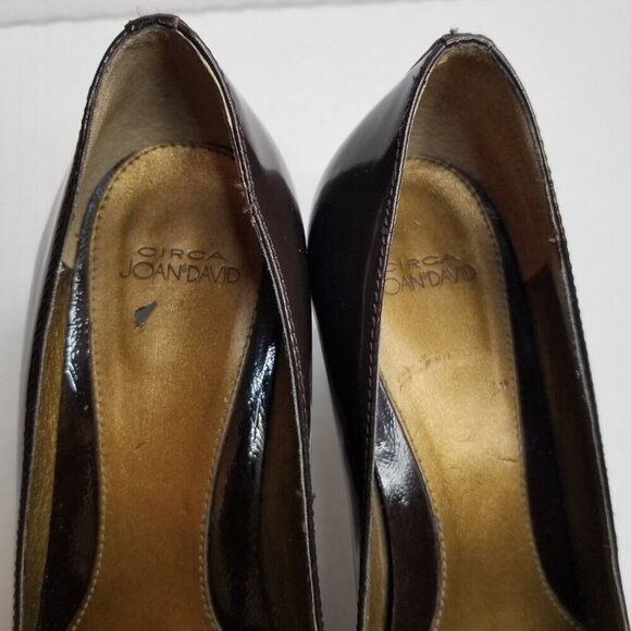 Circa Joan and David Brown Heels Pumps Academia Office Career Tassel Leather 8M - Picture 15 of 15